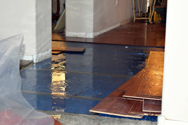 Professional Basement Flood Cleanup technician working in Washington, OK